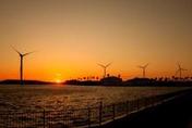 写真：竜洋海洋公園の夕日