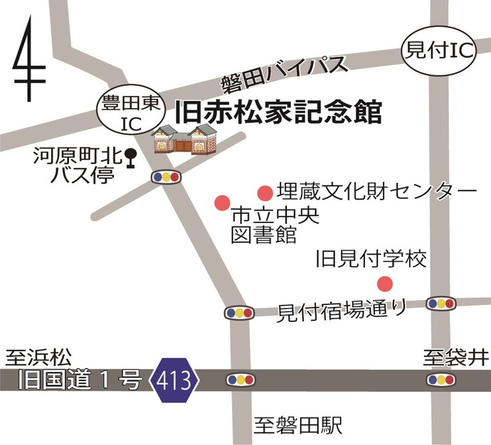 地図：旧赤松家アクセス