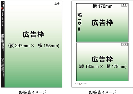 図：表4広告イメージ、表3広告イメージ