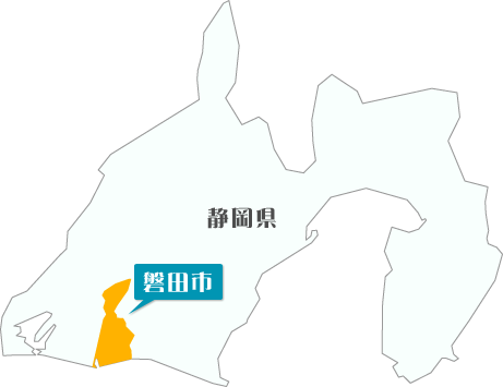 地図：磐田市の位置
