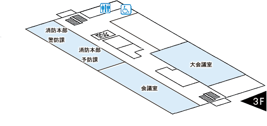 フロアマップ：福田支所　3階