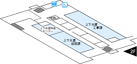 フロアマップ：福田支所　2階