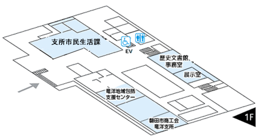 フロアマップ：竜洋支所　1階