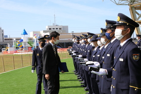 磐田市消防本部　通常点検（市長点検）