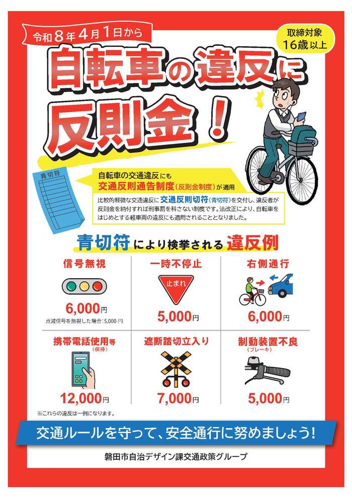 交通反則通告制度チラシ（日本語）