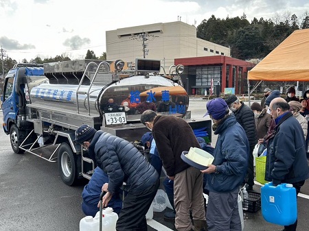 給水車派遣の写真