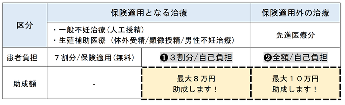 不妊治療費助成制度概要