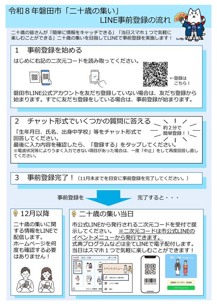 事前登録の流れ