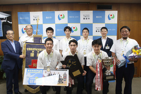 磐田東高校剣道部男子 表敬訪問