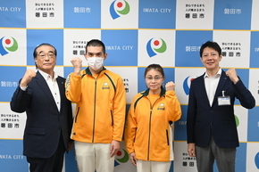 全国障害者スポーツ大会出場者 表敬訪問