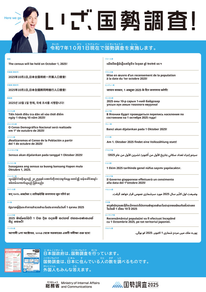 外国語の調査案内です。