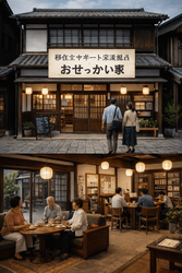  コミュニティ　AIで形にしてみよう（各チームのワークシートにより、地域おこし協力隊が作成）